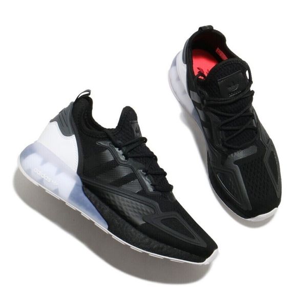 Adidas ZX 2K Boost Black White Men\'s Athletic Shoes FZ2946
